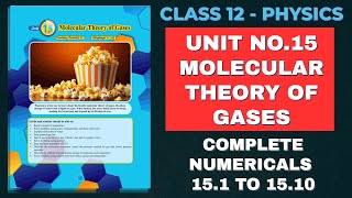 XII Physics Solved Numericals  Ch 15 Molecular Theory of Gases [upl. by Sarid]