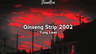 Yung Lean  Ginseng Strip 2002 Lyrics [upl. by Ixela232]