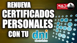 TUTORIAL Renueva  solicita tu certificado personal de la FNMT con tu DNI electrónico  FáCIL 100 [upl. by Tootsie]