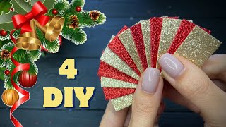 4 DIY Christmas Decorations Ideas 🎄 Christmas Craft Christmas ornaments [upl. by Edmead]