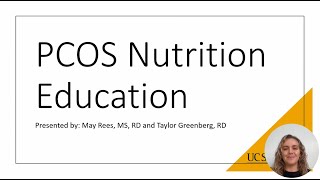 Polycystic Ovary Syndrome PCOS Nutrition Education [upl. by Inwat207]