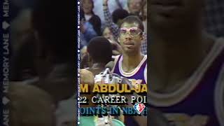 Kareem AbdulJabbar becomes the NBA’s ALLTIME leading scorer on this date in NBA history 1984 📅🏆 [upl. by Mireielle]