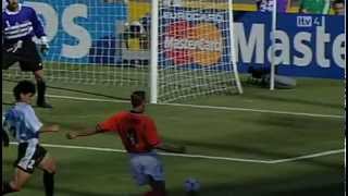 Dennis Bergkamp vs Argentina 1998  The goal that shook the world [upl. by Adnawt]