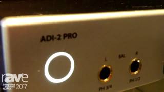 ISE 2017 RME Audio Displays ADI2 Pro ADDA Converter and Headphone Preamp [upl. by Aicirt]