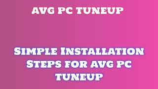 Video Tutorial Installing avg pc tuneup FAQ FCDFHZSBZZCCJ [upl. by Aisatsanna365]