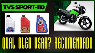 TVS Sport 110 QUAL ÓLEO USAR ÓLEO RECOMENDADO [upl. by Aiet]