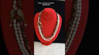 Navratna Jadau pendant customized set 9381896129beads customization fashion shortsviralshorts [upl. by Huntley342]