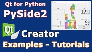 PySide2 Qt for Python Examples Tutorials Qt Creator [upl. by Der]