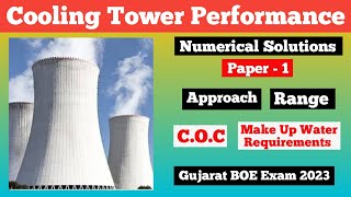 Gujarat BOE Exam 2023  Paper1 Numerical Solution  Cooling Tower Performance  Latest BOE Exam [upl. by Grey680]