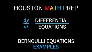 Bernoulli FirstOrder Differential Equations Examples [upl. by Eilsil]