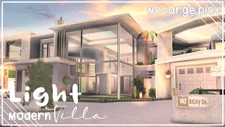 Bloxburg  Light modern villa  NOLARGE PLOT  EXTERIOR  Le Yuii [upl. by Anelys]