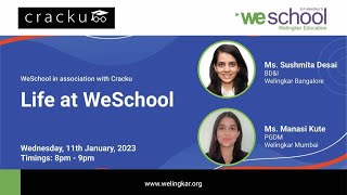 Life At WeSchool  Campus life and Admission Process By Welingkar 🔴 Live Webinar [upl. by Parker]