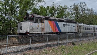 NJ Transit and CampD Action in Hackettstown NJ with 4120 and 4502 [upl. by Thier580]