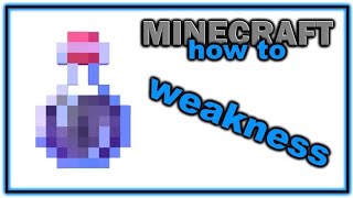 Cara membuat Potion Of Weakness di Minecraft [upl. by Korman65]