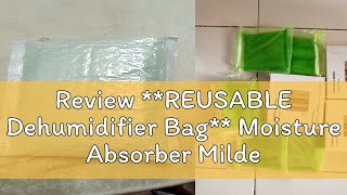 Review REUSABLE Dehumidifier Bag Moisture Absorber Mildew Drying Agent Deodorizing DesiccantPe [upl. by Joletta]