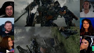 Death of Optimus Prime  Transformers  Revenge of the fallen  Reaction Mashup  transformers [upl. by Lebezej]