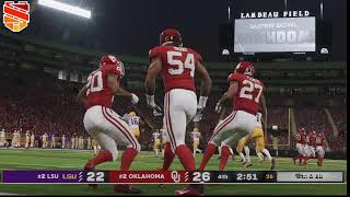 COLLEGE NATIONAL CHAMPIONSHIP 1 OKLAHOMA VS 2 LSU [upl. by Attelrahs613]