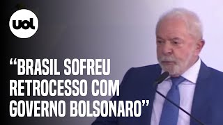 Lula aponta retrocesso do Brasil ‘Governo Bolsonaro destruiu parte do que estava construído [upl. by Desireah484]