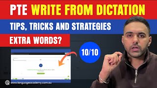 New PTE Write From Dictation Proven Tips Tricks and Strategies  Extra Words Language Academy [upl. by Nowyt62]