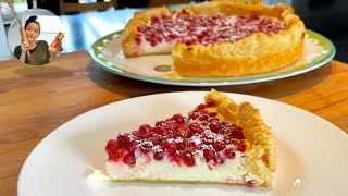 Johannisbeerkuchen  Käsekuchen mit Johannisbeeren  schnell und einfach [upl. by Atsirak253]