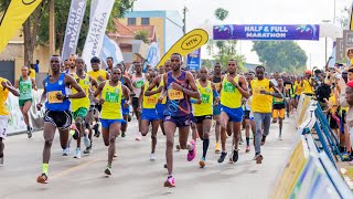 Kenyans storm to Kigali Peace Marathon 2023 victory  Watch Highlights [upl. by Nythsa]