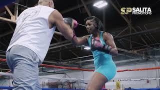 Claressa Shields  FIGHT WEEK WORKOUT HIGHLIGHTS vs Maricela Cornejo  DAZN Boxing [upl. by Katrinka]