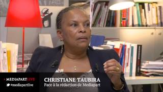 Christiane Taubira face à la rédaction de Mediapart [upl. by Melodie]