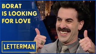 Borat Is Looking For Love  Letterman [upl. by Etnaihc633]