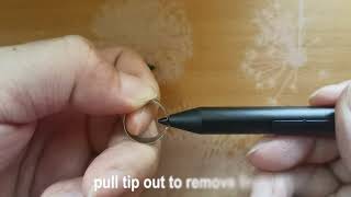 How to replace LAZARITE M pen tip [upl. by Bouzoun]