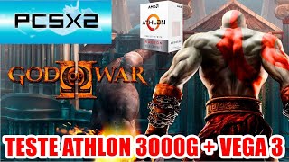 Teste God of War 2 Athlon 3000G  Vega 3 PCSX2 [upl. by Hanzelin]