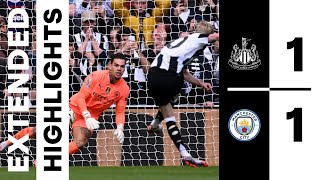 Newcastle United 1 Manchester City 1  EXTENDED Premier League Highlights [upl. by Ruelu841]