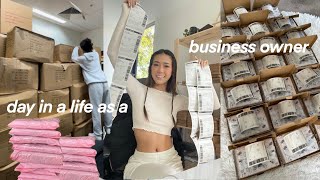 a day in a life of a small business owner 📦 [upl. by Deppy49]