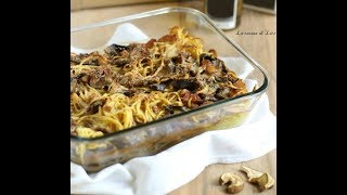 Tagliolini gratinati con porcini e pancetta al profumo di tartufo [upl. by Ahnavas962]