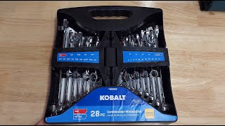 Kobalt 28Pcs 12Point Combination Wrench Set  SAE and Metric [upl. by Rex]