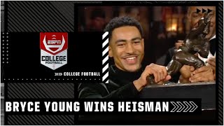 Bryce Young wins 2021 Heisman Full Interview  College Football on ESPN [upl. by Shelagh802]