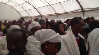 Ethiopian Immigrants singing the Israeli national anthem [upl. by Nwahsaj]