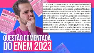 QUESTÃO ENEM 2023  Cai interpretação de texto SIM [upl. by Witha774]