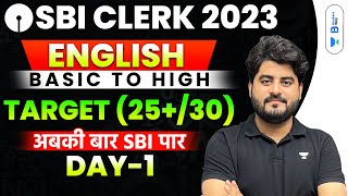 SBI Clerk Pre 2023  English 45 Days Crash  Day  1  Vishal [upl. by Annek217]