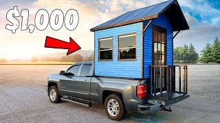 Turning my TRUCK into a TINY HOME for less than 1000 [upl. by Allene]