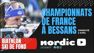 Bessans  la journée de dimanche des championnats de France de biathlon et de ski de fond [upl. by Nifled931]