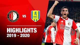 Highlights  Feyenoord  RKC Waalwijk  20192020 [upl. by Lemon]