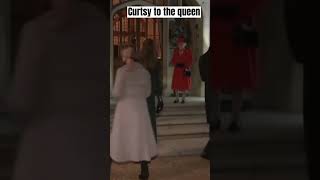 Curtsy to the queen princess Catherines curtsy to queen Elizabeth [upl. by Uball]