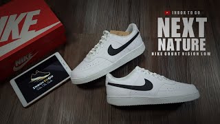 UNBOXING Nike Court Vision Low NEXT NATURE 2023 [upl. by Margarete305]