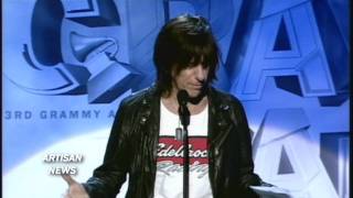 JEFF BECK WINS THREE GRAMMYS [upl. by Osithe]