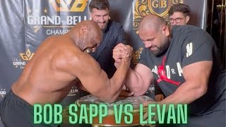 Bob Sapp VS Levan Saginashvili Armwrestling [upl. by Htebazie90]