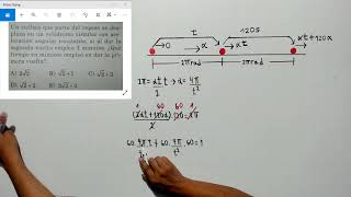 MOVIMIENTO CIRCUNFERENCIAL MCU Y MCUV  Problema 5 [upl. by Eniamsaj295]