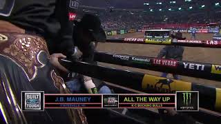 JB Mauney rides All The Way Up for his 500th Career Ride PBR [upl. by Anirol729]