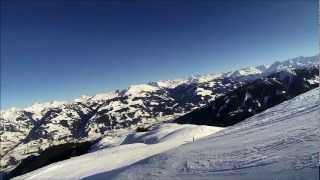 Skiing Kitzbühel  First Person View of run 33 Giggling [upl. by Nilre]