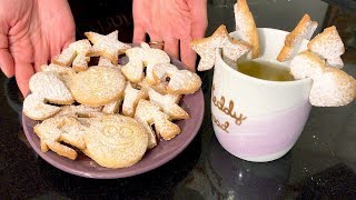 BISCOTTI DA TÈ  Ricetta facile e veloce  TEA BISCUITS – Easy and fast recipe [upl. by Ycak]