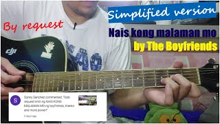 Nais kong malaman mo by The Boyfriends by request guitar tutorial  Guitar Vlog 038 [upl. by Christianity]